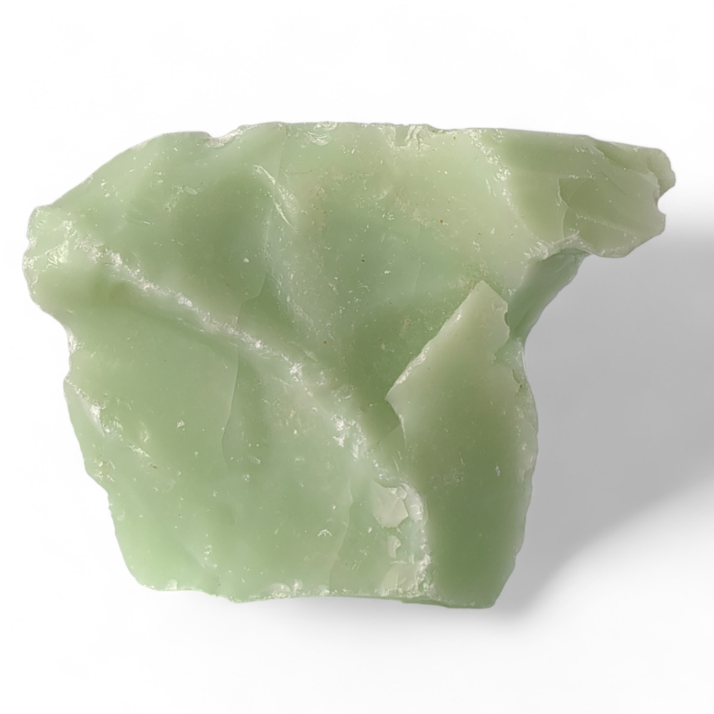 Lime‎ Green Jadeite Art Glass Cullet Layered Opaque Slag Glass #4XL73
